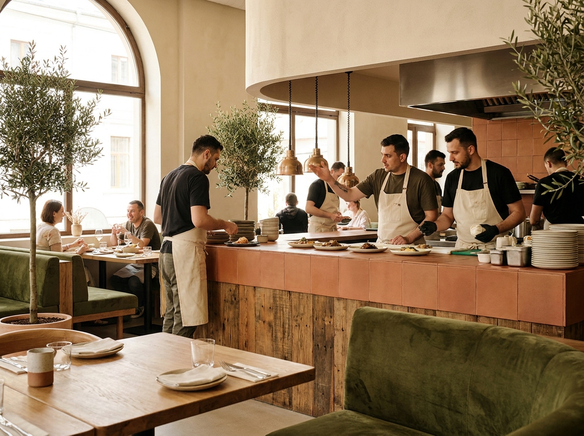 Preparate fine Bottega Del Vino – plating elegant